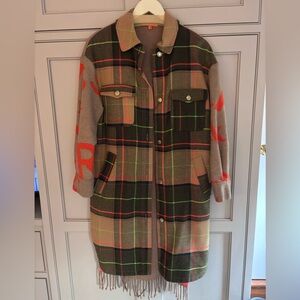 Vilagallo autumn plaid wool jacket.